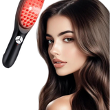Escova Massageadora Capilar com LED 4 em 1 e Carga Para Serum para Crescimento e Fortalecimento dos Cabelos
