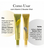 Kit Arencia Vitamin C e Retinal Booster Shot Duo ✨ Tratamento de Manchas e Sinais de Envelhecimento - Rotina Dia e Noite