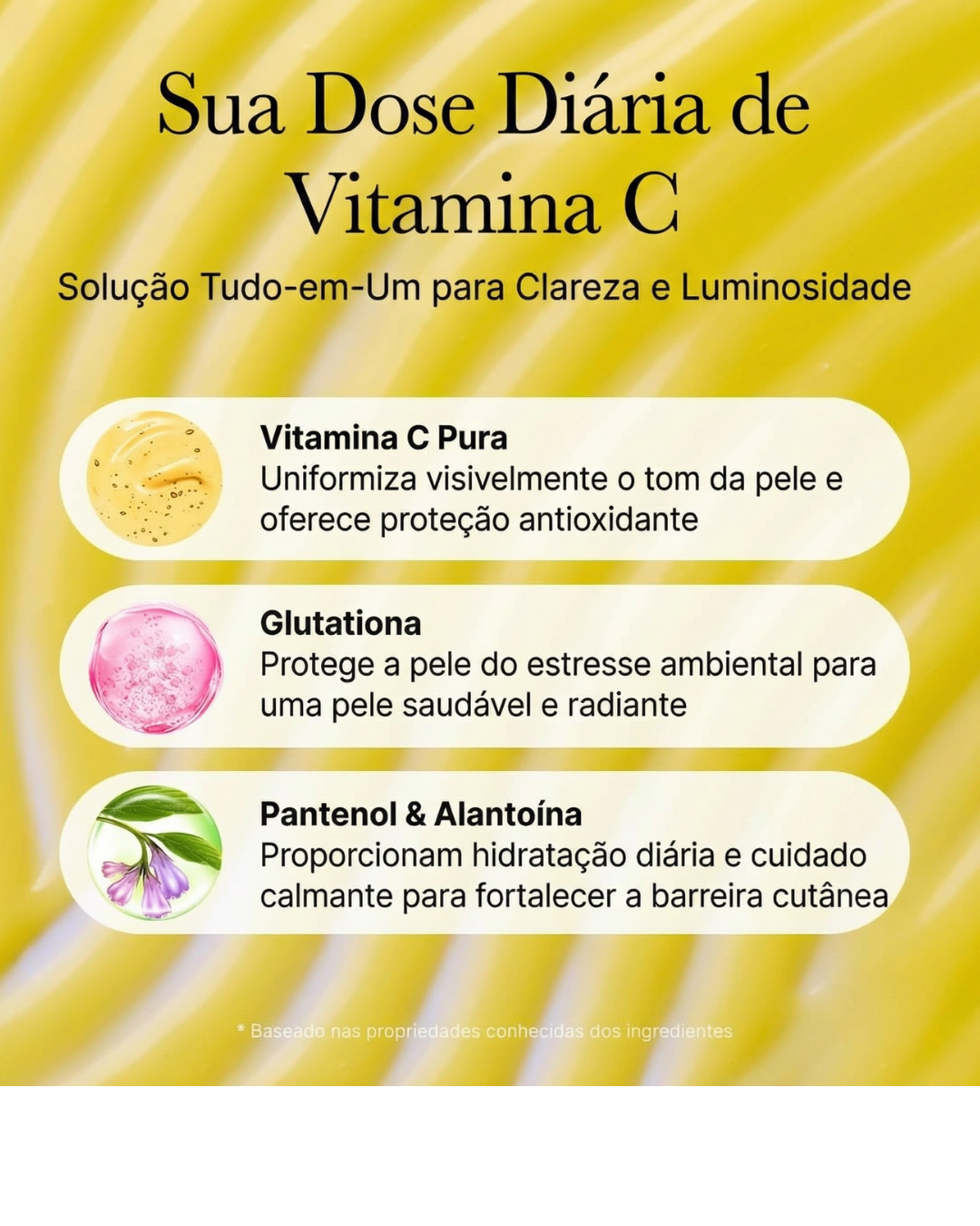 Sérum Facial Arencia Vitamina C Booster Shot - Glutationa, Niacinamida e Vitamina E para Manchas Escuras, Linhas Finas e Rugas
