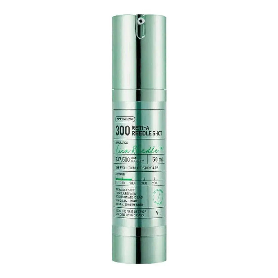 VT COSMETICS Reti-A Reedle Shot 300 Sérum Retinol (Vitamina A) com Microagulhamento, Exossomos Reparadores e Booster Coreano 50ml